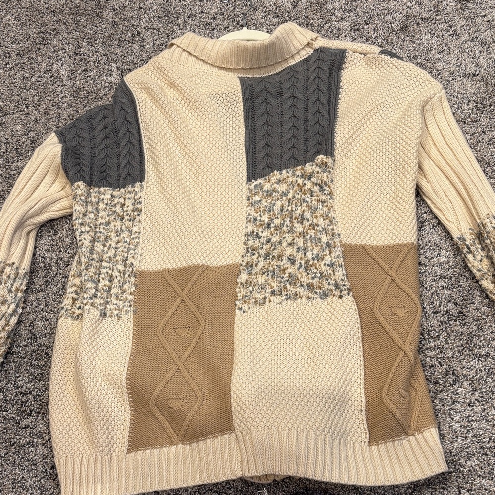 Bke Multicolor Patchwork Cardigan - image 2